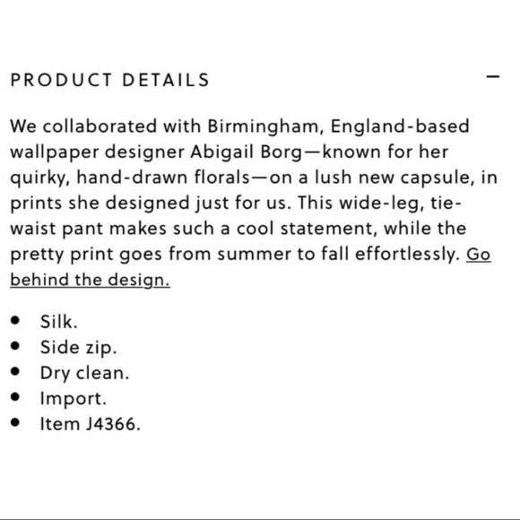 NWT J.Crew Abigail Borg silk wide leg pants - Picture 10 of 10